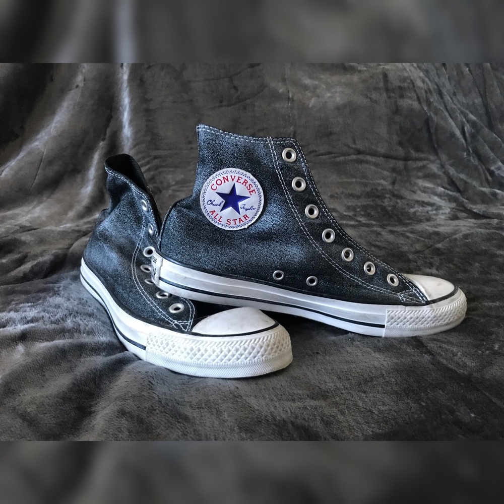 Acid wash converse high tops